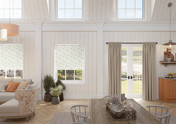 Wildflower, Apricot - Twist&Fit Roller Blind - Image 8